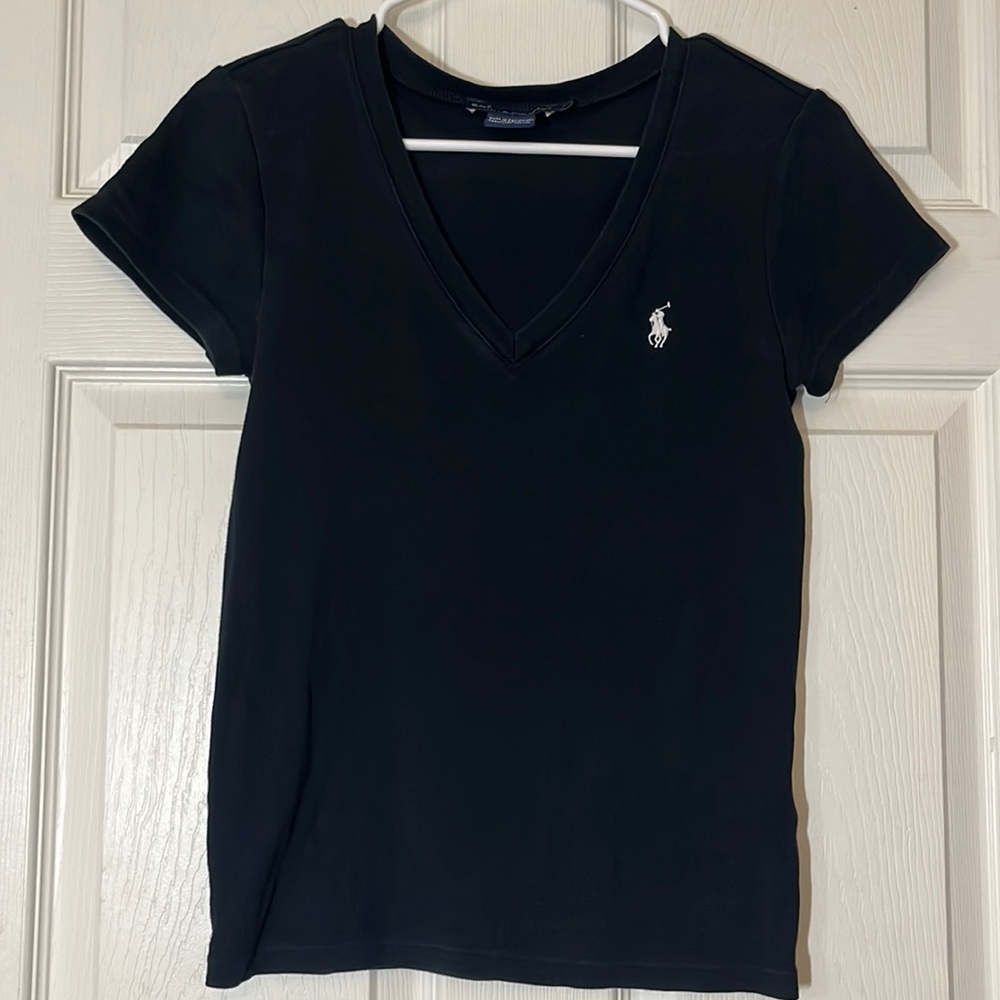 Black V-neck
